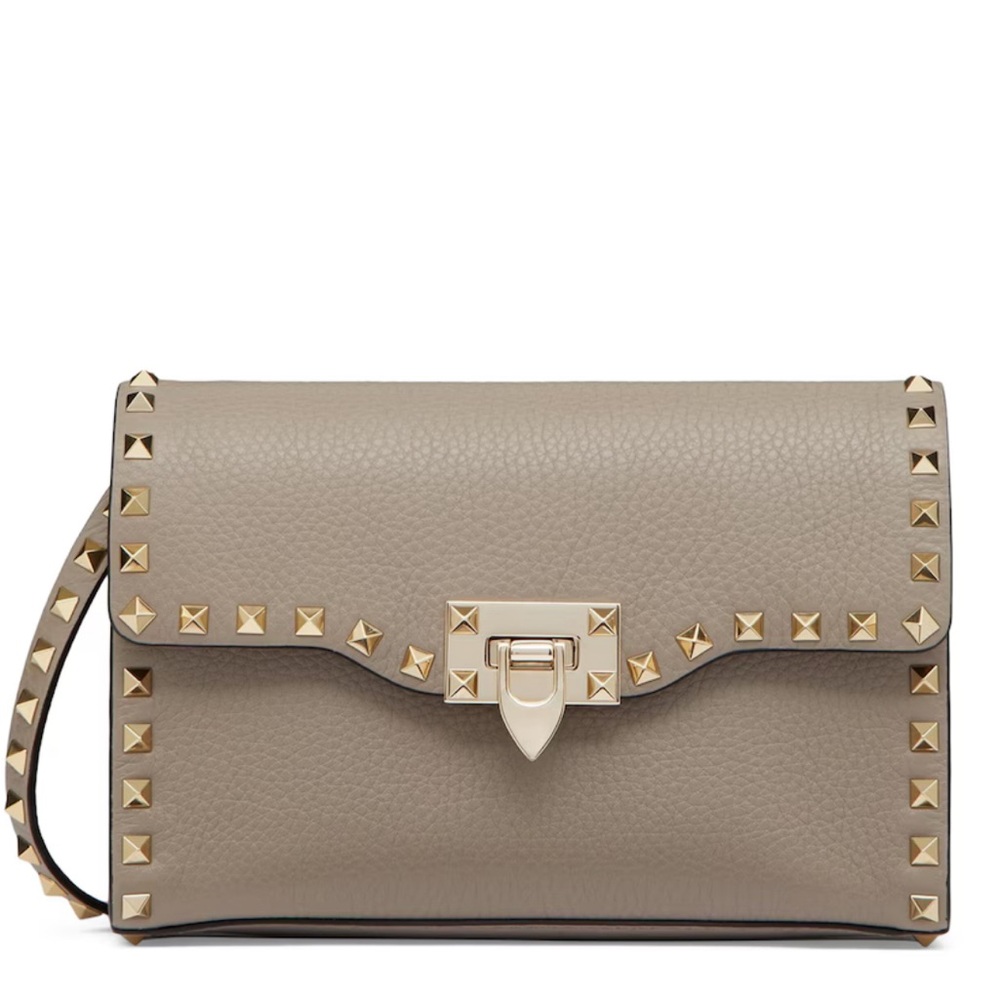 Valentino Small Rockstud Calfskin Crossbody Bag